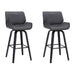 Tyler - 26" Counter Height Swivel Bar Stool With Black Frame - Simple Home Plus