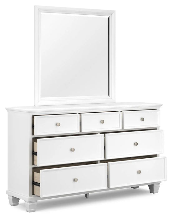 Fortman - Dresser And Mirror - White