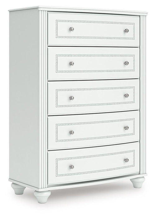 Kozlani - Five Drawer Chest - White - Simple Home Plus