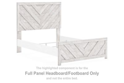 Cayboni - Full Panel Headboard/Footboard - Whitewash - Simple Home Plus