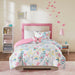 Cynthia - Twin Printed Butterfly Comforter Set - Pink - Simple Home Plus