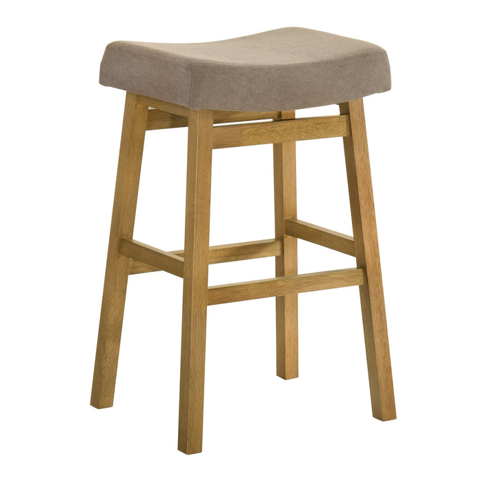 Lenon - Modern Farmhouse Wood Bar Height Kitchen Bar Stool - Simple Home Plus