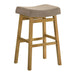 Lenon - Modern Farmhouse Wood Bar Height Kitchen Bar Stool - Simple Home Plus