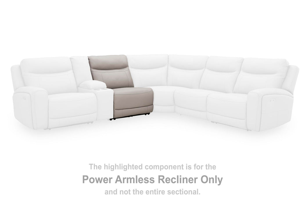 Gravier - Power Armless Recliner With Adjustable Headrest - Gray - Simple Home Plus