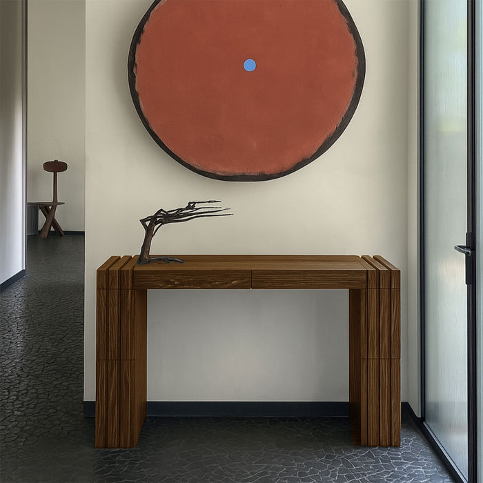 Stanton - Oak Veneer And Solid Wood Table - Simple Home Plus