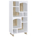 Dalton - 6-Shelf Bookcase - White And Distressed Pine - Simple Home Plus
