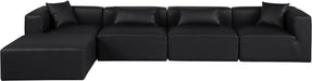 Cube - 5 Piece Modular Sectional With Chaise - Simple Home Plus