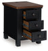 Wildenauer - Brown / Black - Chair Side End Table - Simple Home Plus