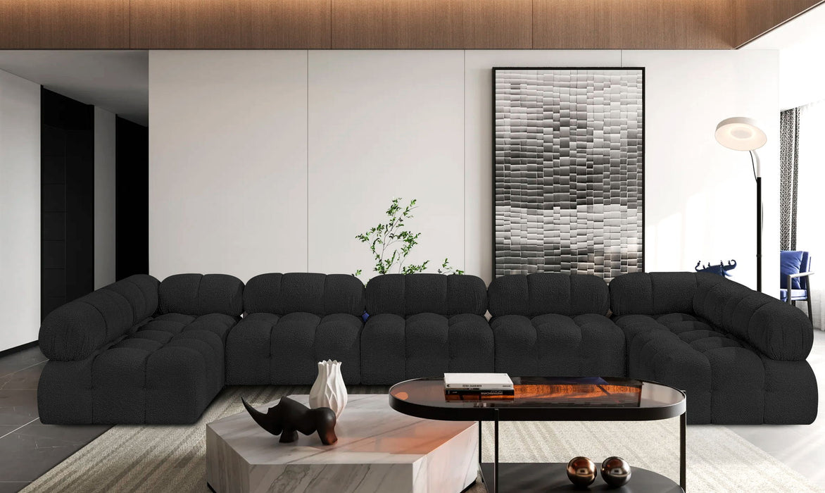 Ames - 7 Piece Boucle Fabric Modular Sectional - Simple Home Plus