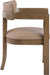 Lavrin - Vegan Leather Upholstered Dining Arm Chair (Set of 2) - Walnut Base - Simple Home Plus