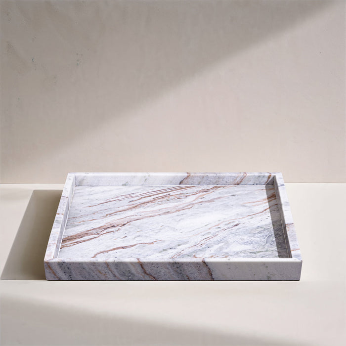 Barletta - Marble Square Tray - Simple Home Plus