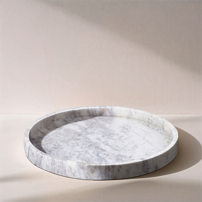 Barletta - Marble Round Tray - Simple Home Plus