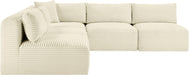 Shaggy - 5 Piece Modular Corner Armless Sectional - Simple Home Plus