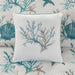 Pebble Beach - 7 Piece King Cotton Sateen Comforter Set - Aqua - Simple Home Plus
