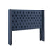 Amelia - Queen Upholstery Headboard - Navy - Simple Home Plus