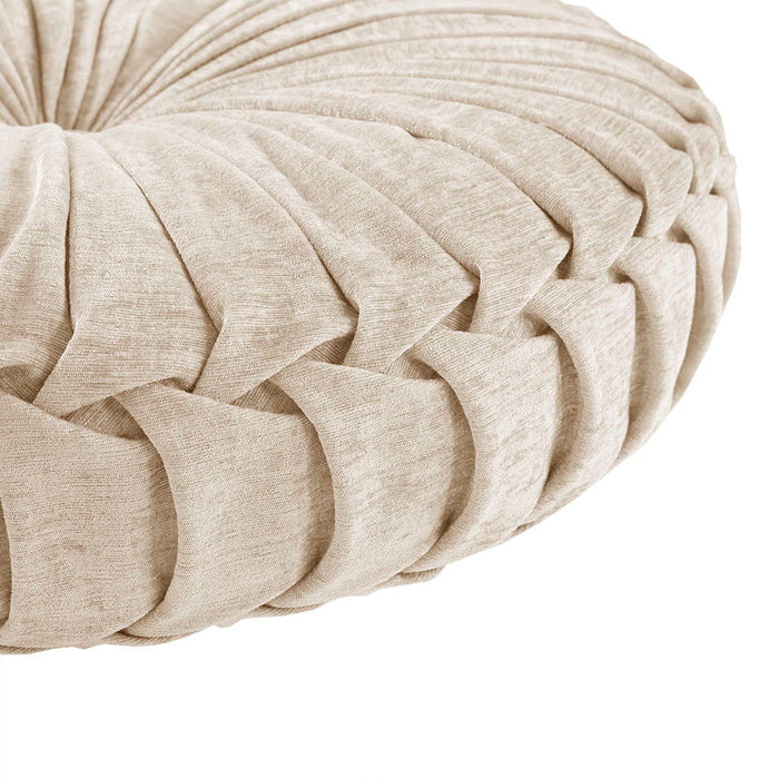 Loretta - Round Floor Pillow Cushion - Ivory - Simple Home Plus
