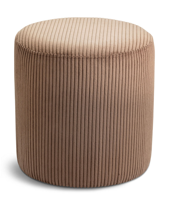Roy - Round Microsuede Ottoman / Stool - Simple Home Plus