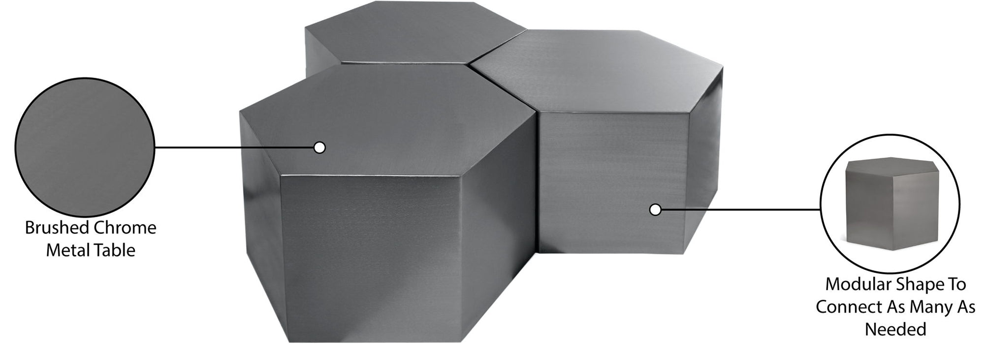 Hexagon - Coffee Table - Simple Home Plus