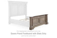 Blairhurst - Queen Panel Footboard W/Slats - Light Grayish Brown - Simple Home Plus