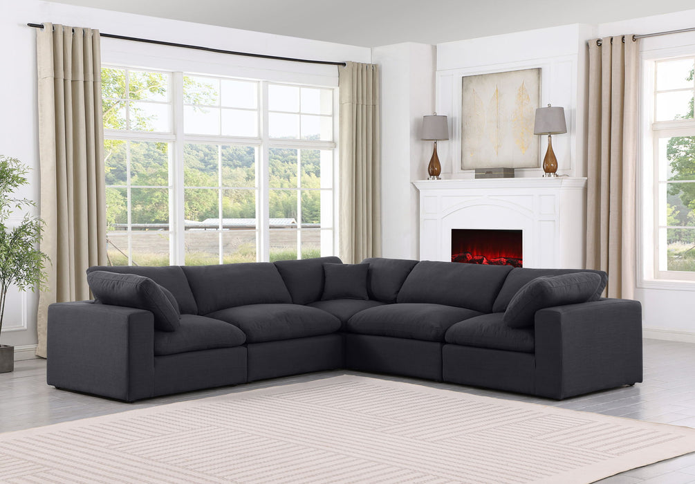 Comfy - 5 Piece Linen Modular Corner Sectional - Simple Home Plus