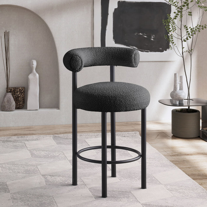 Bordeaux - Stool With Black Legs (Set of 2) - Simple Home Plus