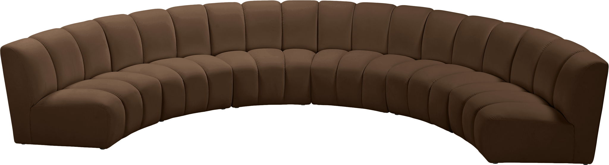 Infinity - 6 Piece Velvet Modular Sectional - Simple Home Plus