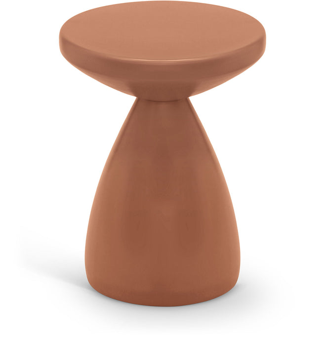 Anika - Iron End Table - Terracotta - Simple Home Plus