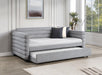 Patricia - Boucle Upholstered Day Bed With Trundle - Simple Home Plus