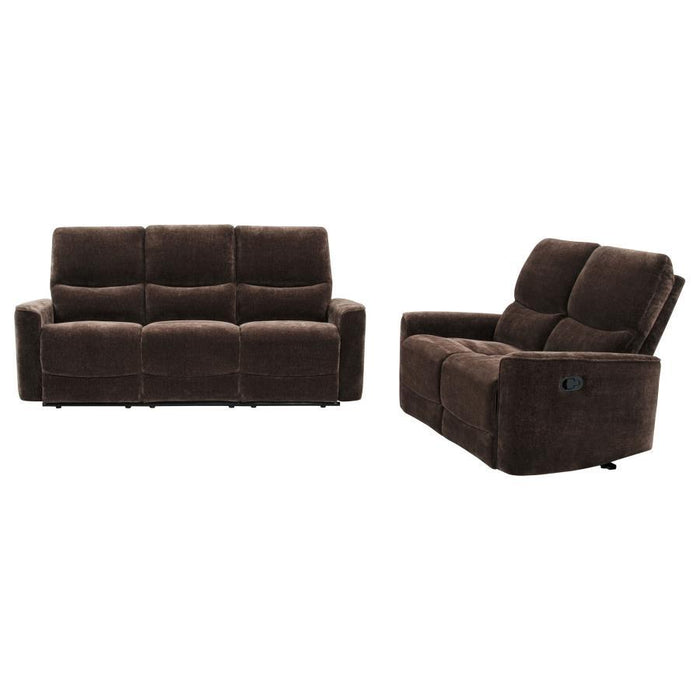 Navarro - Upholstered Reclining Sofa Set - Simple Home Plus