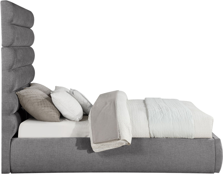 Adam - Chenille Fabric Bed With 70.5" Headboard - Simple Home Plus