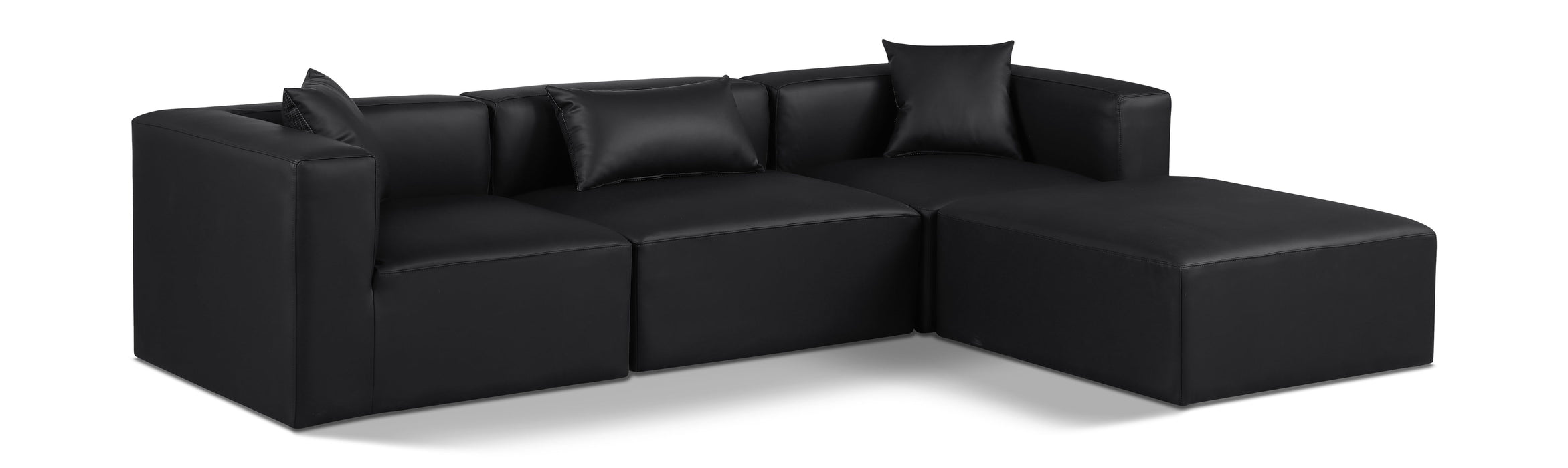 Cube - 4 Piece Modular Sectional With Chaise - Simple Home Plus