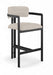 Aurum - Vegan Leather Upholstered Counter Stool - Taupe - Simple Home Plus