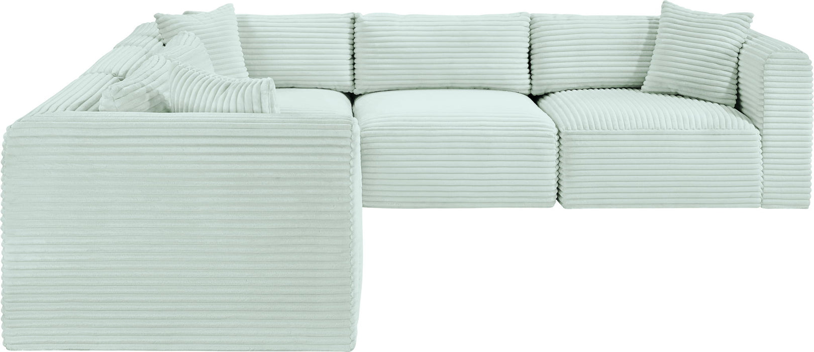 Shaggy - 5 Piece Modular Corner Sectional - Simple Home Plus
