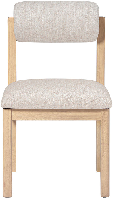 Roundhill - Fabric Dining Chair (Set of 2) - Natural Frame - Simple Home Plus