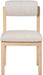 Roundhill - Fabric Dining Chair (Set of 2) - Natural Frame - Simple Home Plus