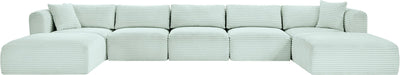 Shaggy - 7 Piece Modular Sectional With 2 Ottomans - Simple Home Plus