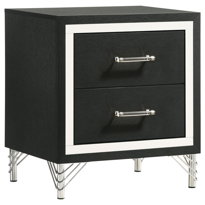 Lucia - 2-Drawer Nightstand - White - Simple Home Plus