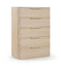 Tiberio - Oak Veneer And Solid Wood Chest - Simple Home Plus