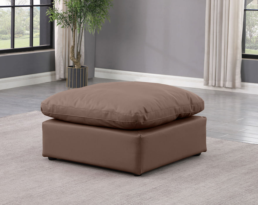 Indulge - Faux Leather Ottoman - Simple Home Plus
