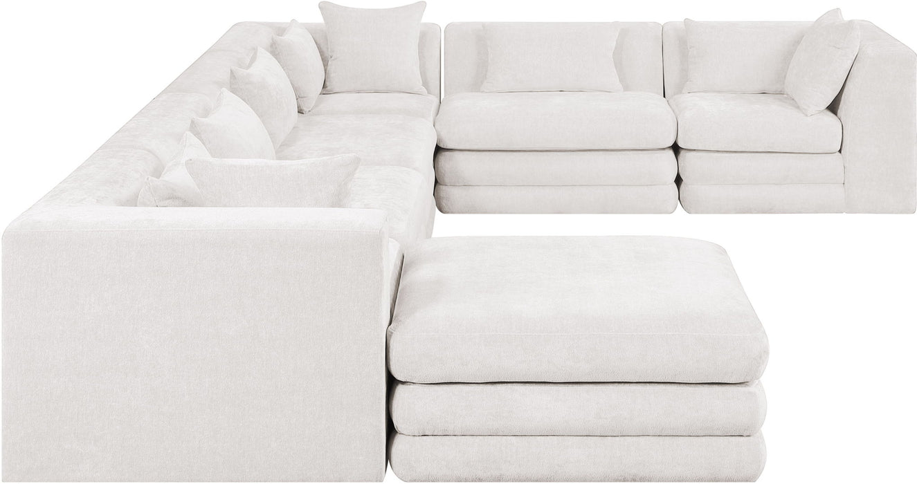 Stellar - 7 Piece Chenille Fabric Upholstered Modular Sectional - Simple Home Plus