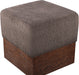 Havre - Ottoman / Stool With Brown Base - Simple Home Plus