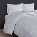 Heavy Warmth - Goose Feather and Down Oversize Queen Comforter - Light Gray - Simple Home Plus