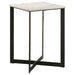 Tobin - Square Marble Top Table - Simple Home Plus