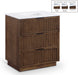 Willard - Engineered Stone And Solid Wood Bathroom Vanity - Simple Home Plus