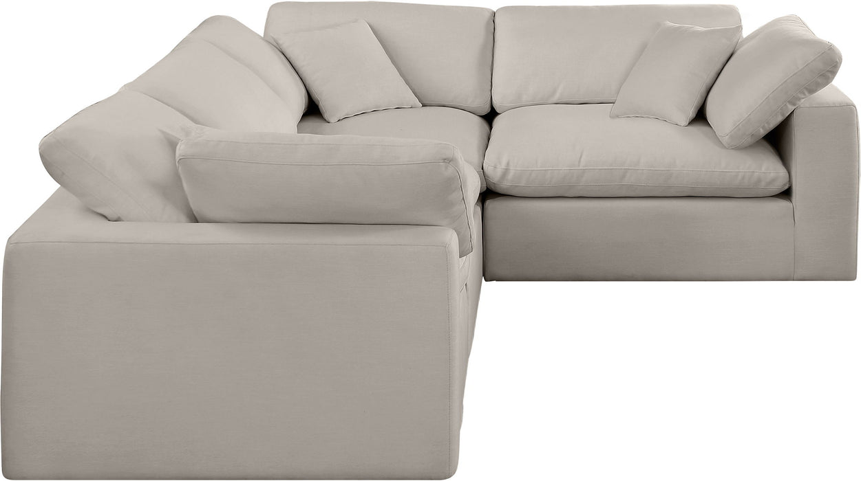 Comfy - 4 Piece Linen Fabric Modular Sectional - Simple Home Plus