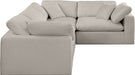 Comfy - 4 Piece Linen Fabric Modular Sectional - Simple Home Plus