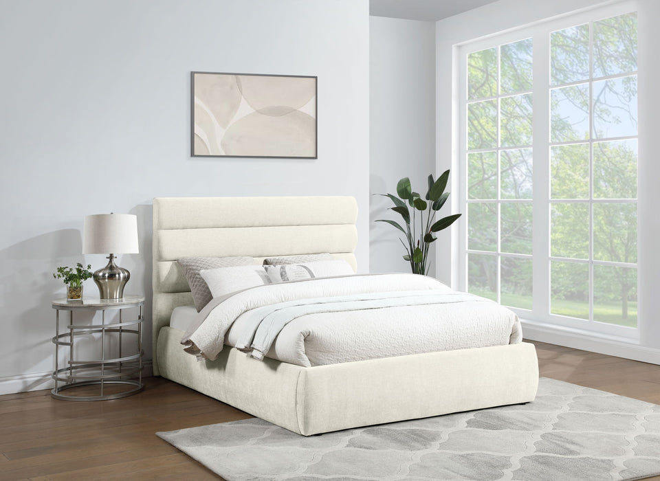 Adam - Chenille Fabric Bed With 52" Headboard - Simple Home Plus