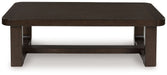 Breckington - Dark Brown - Rectangular Cocktail Table - Simple Home Plus