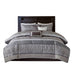 Rhapsody - King 7 Piece Comforter Set - Gray / Taupe - Simple Home Plus