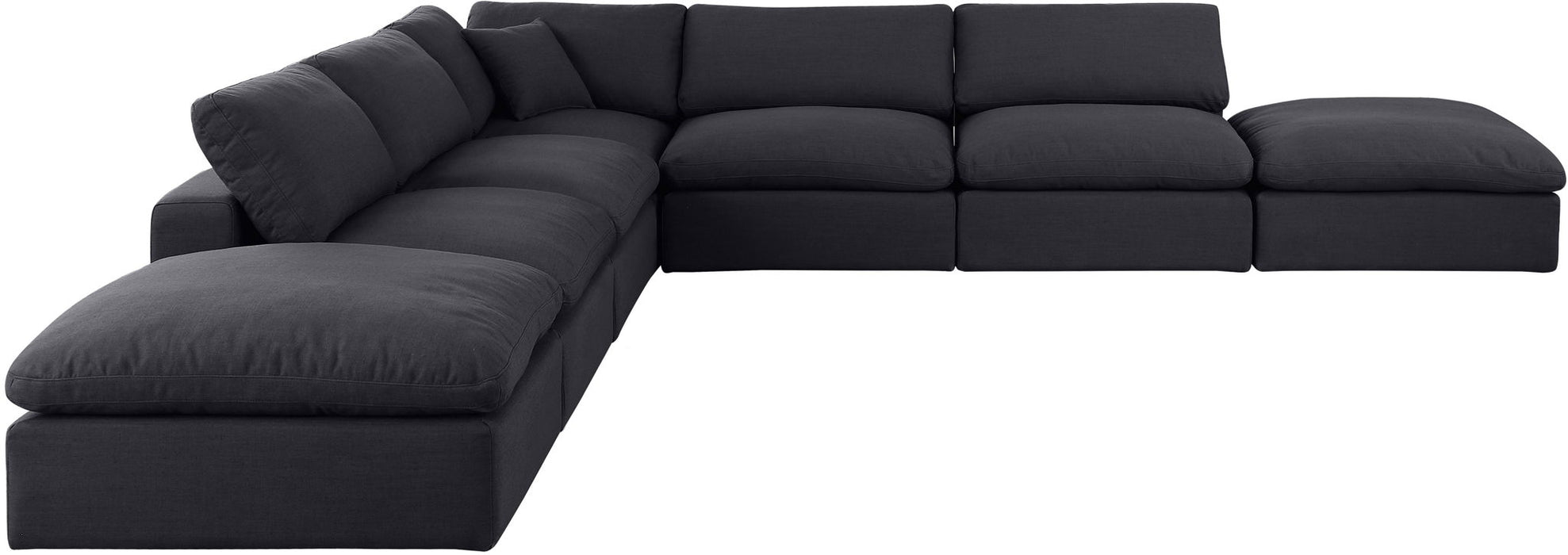 Comfy - 7 Piece Linen Modular Corner Sectional - Simple Home Plus